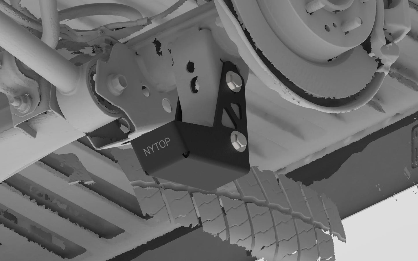 Nytop Rear Shock Mount Skid Plate Kit for Tacoma (2024+)