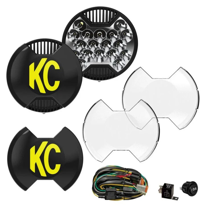 KC HiLites Slimlite® 8" LED - Master Kit - Pair