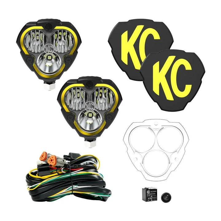 KC HiLiTES / Baja Designs A-Pillar Ditch Light Kit - 2024+ Land Cruiser
