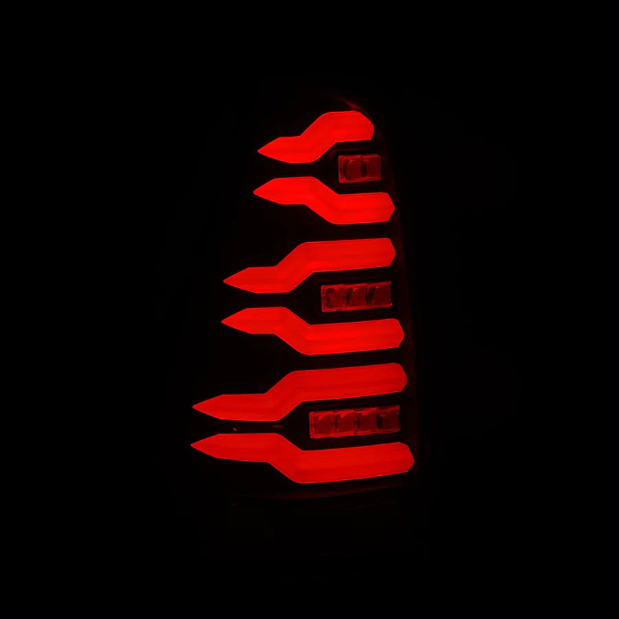 Alpharex LUXX-Series LED Tail Lights Black for 4Runner (2003-2009)