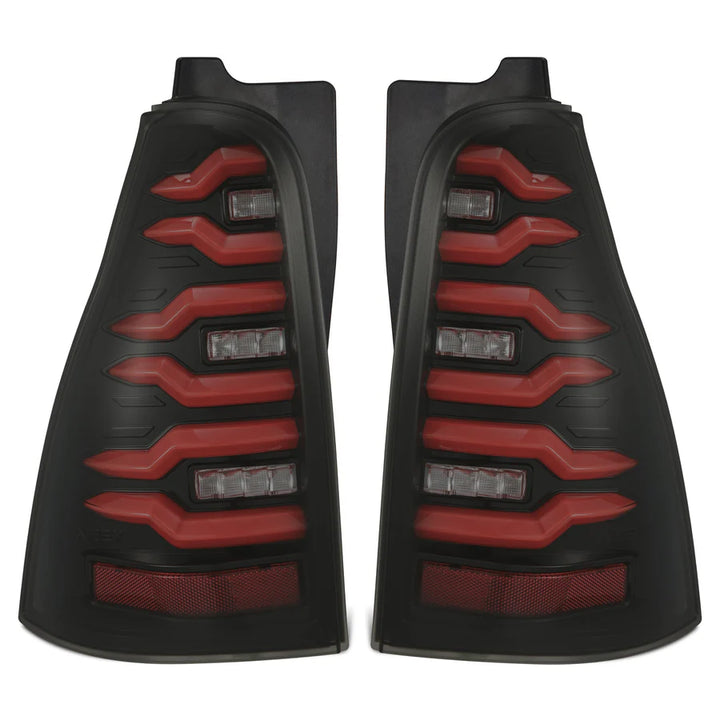 Alpahrex LUXX-Series LED Tail Lights Black Red for 4Runner (2003-2009)