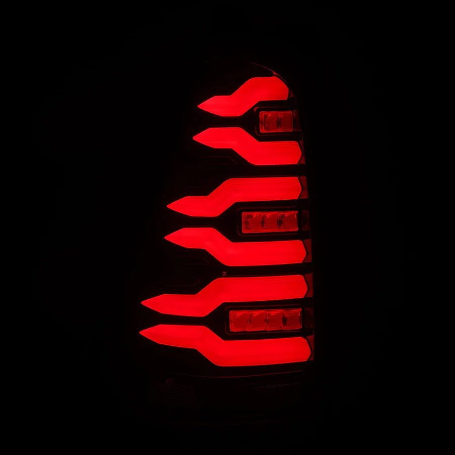 Alpahrex LUXX-Series LED Tail Lights Black Red for 4Runner (2003-2009)