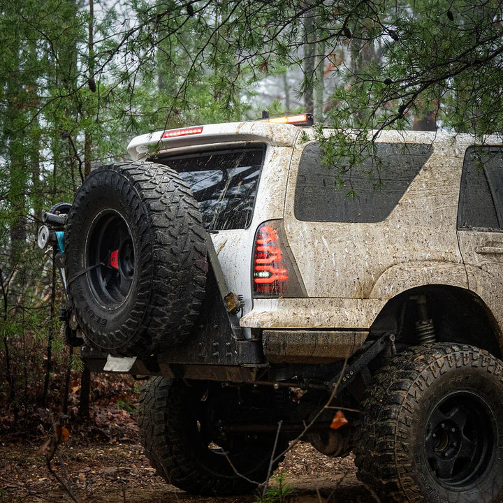 Alpahrex LUXX-Series LED Tail Lights Black Red for 4Runner (2003-2009)