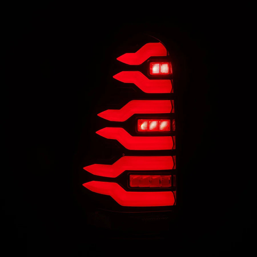 Alpahrex LUXX-Series LED Tail Lights Black Red for 4Runner (2003-2009)