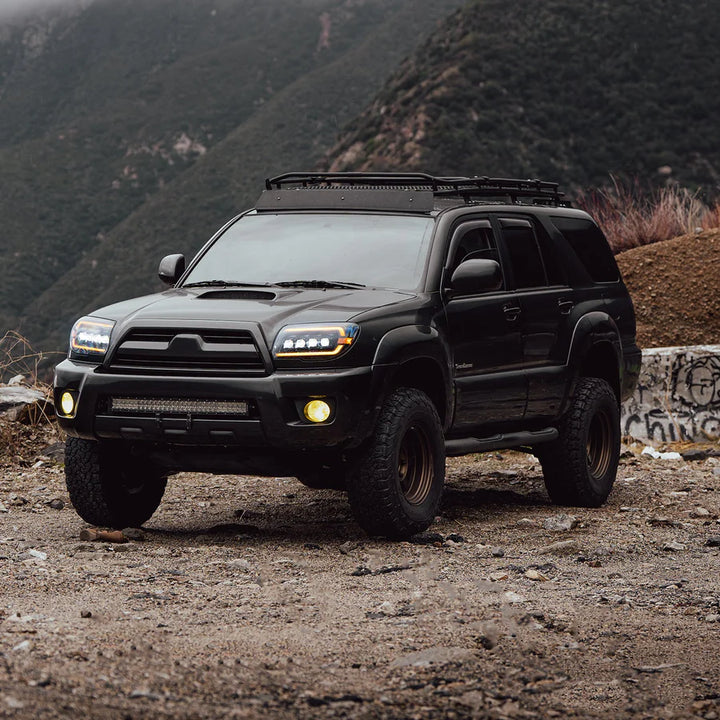 Alpharex NOVA-Series LED Projector Headlights Alpha-Black for 4Runner (2003-2009)