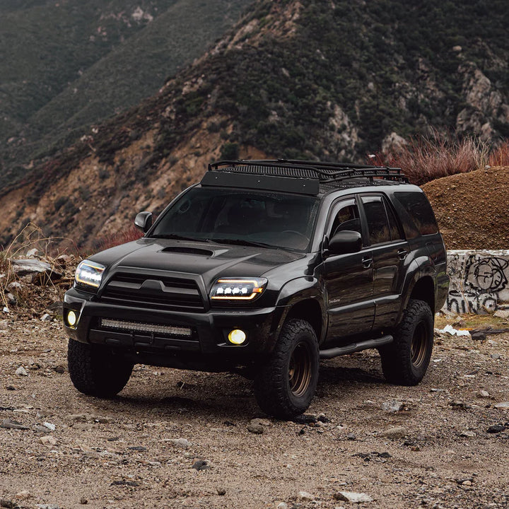 Alpharex NOVA-Series LED Projector Headlights Alpha-Black for 4Runner (2003-2009)