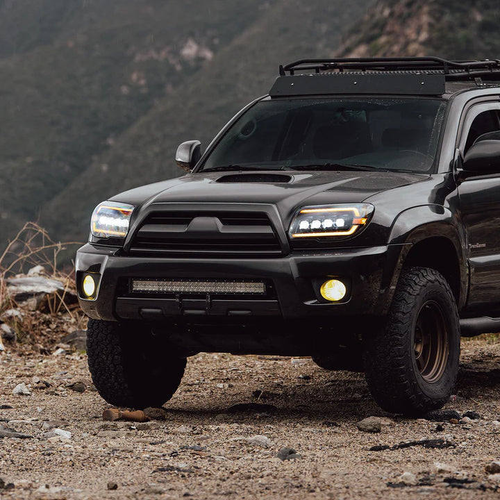 Alpharex NOVA-Series LED Projector Headlights Alpha-Black for 4Runner (2003-2009)