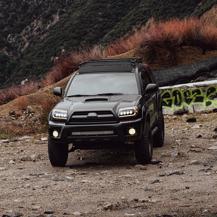 Alpharex NOVA-Series LED Projector Headlights Alpha-Black for 4Runner (2003-2009)