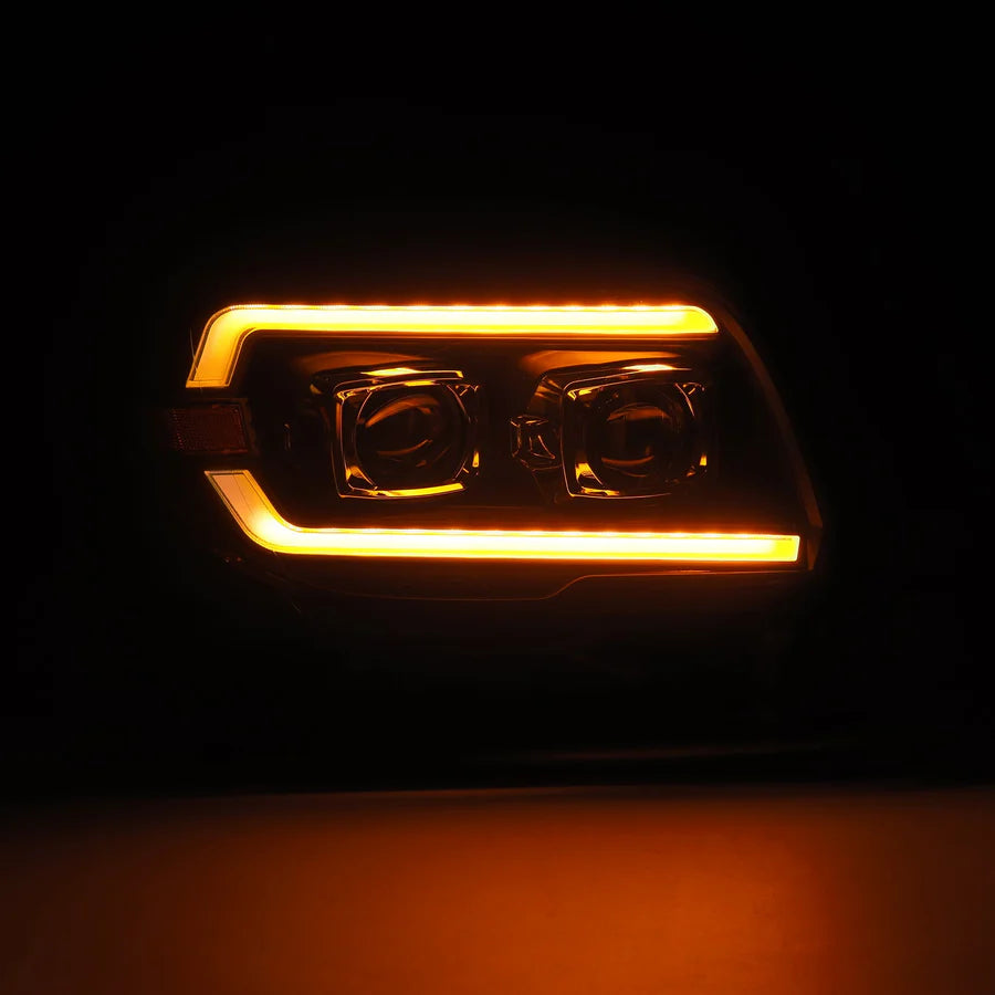 Alpharex LUXX-Series LED Projector Headlights Black for 4Runner (2003-2009)