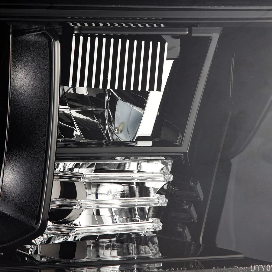 Alpharex MK II NOVA-Series LED Projector Headlights Alpha-Black (With Level Adjuster) for Tundra (2007-2013) & Sequoia (2008-2017)