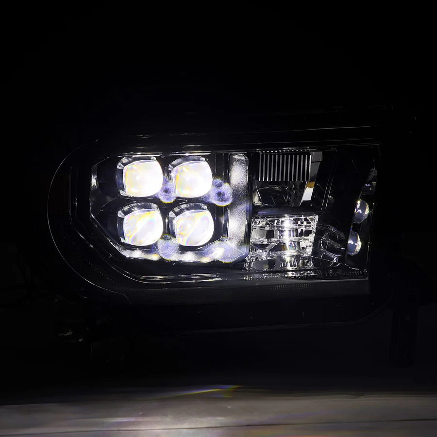 Alpharex MK II NOVA-Series LED Projector Headlights Alpha-Black (With Level Adjuster) for Tundra (2007-2013) & Sequoia (2008-2017)