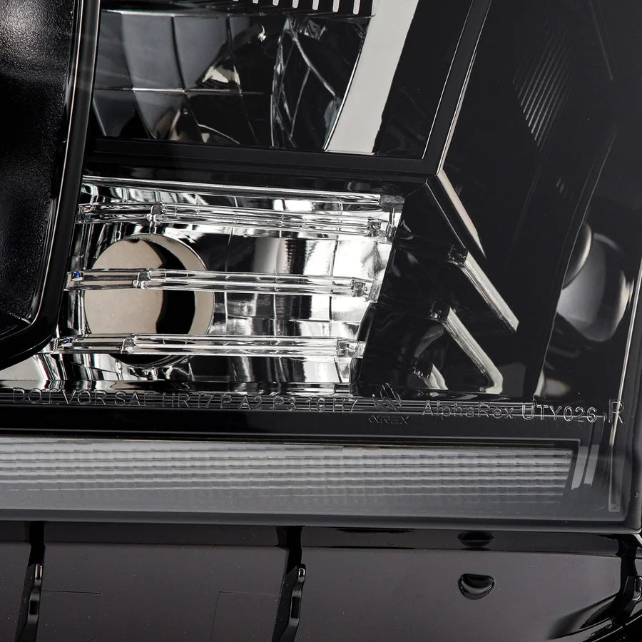 Alpharex MK II NOVA-Series LED Projector Headlights Alpha-Black (With Level Adjuster) for Tundra (2007-2013) & Sequoia (2008-2017)