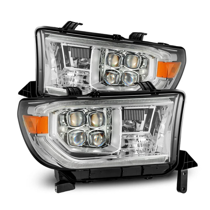 Alpharex  MK II NOVA-Series LED Projector Headlights Chrome (With Level Adjuster) for Tundra (2007-2013) & Sequoia (2008-2017)