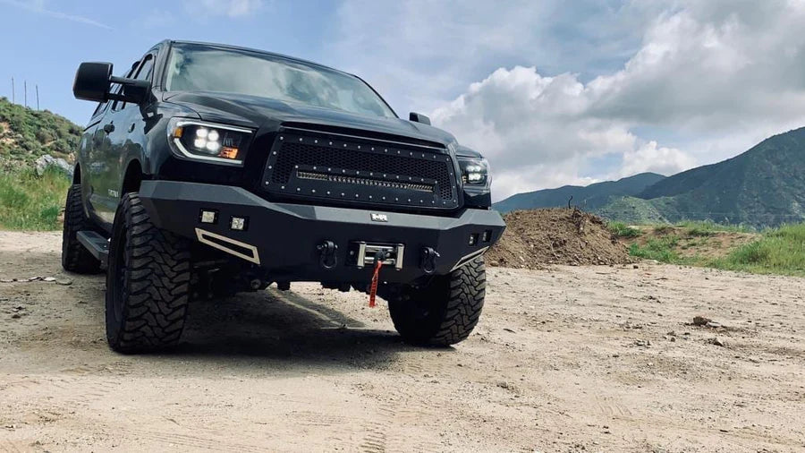 Alpharex NOVA-Series LED Projector Headlights Black (With Level Adjuster) for Tundra (2007-2013) & Sequoia (2008-2017)