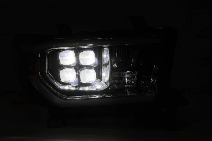 Alpharex NOVA-Series LED Projector Headlights Black (With Level Adjuster) for Tundra (2007-2013) & Sequoia (2008-2017)