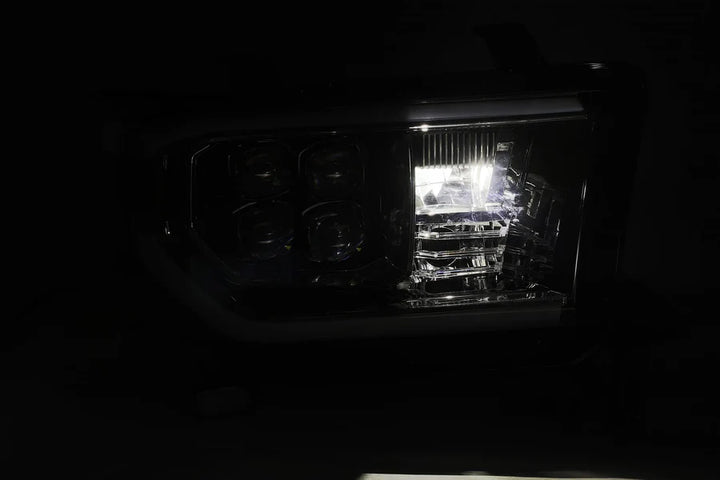 Alpharex NOVA-Series LED Projector Headlights Black (With Level Adjuster) for Tundra (2007-2013) & Sequoia (2008-2017)