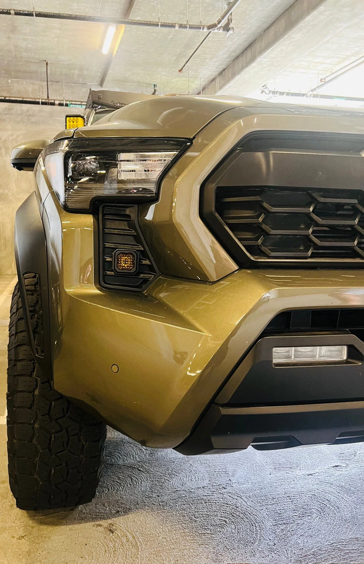 Baja 686 Industries LLC DD SSC1 Led vent cover (Matte Black) + Diode Dynamics SSC1 Sport for Tacoma (2024+)