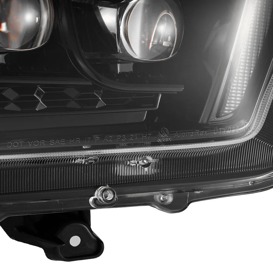 Alpahrex NOVA-Series LED Projector Headlights Alpha-Black for 4Runner (2010-2013)