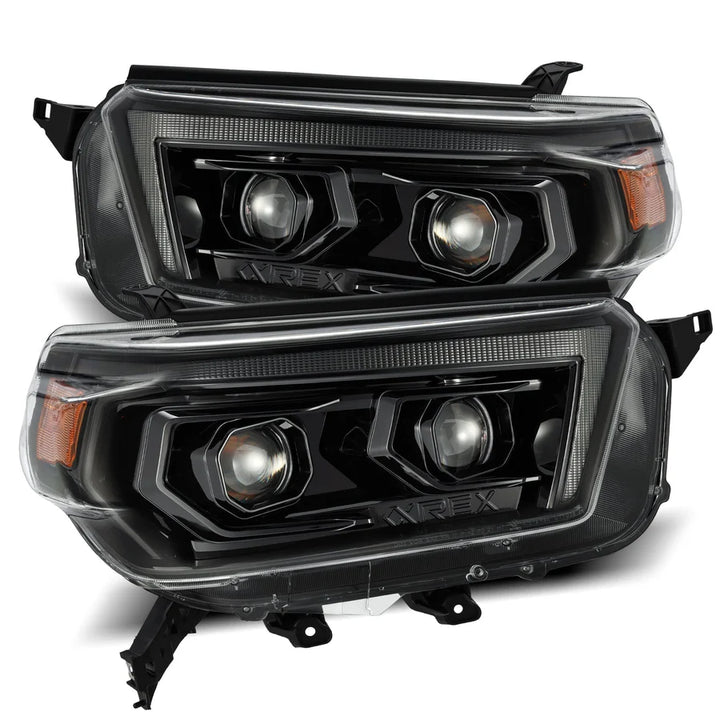 Alpharex PRO-Series Halogen Projector Headlights Alpha-Black for 4Runner (2010-2013)