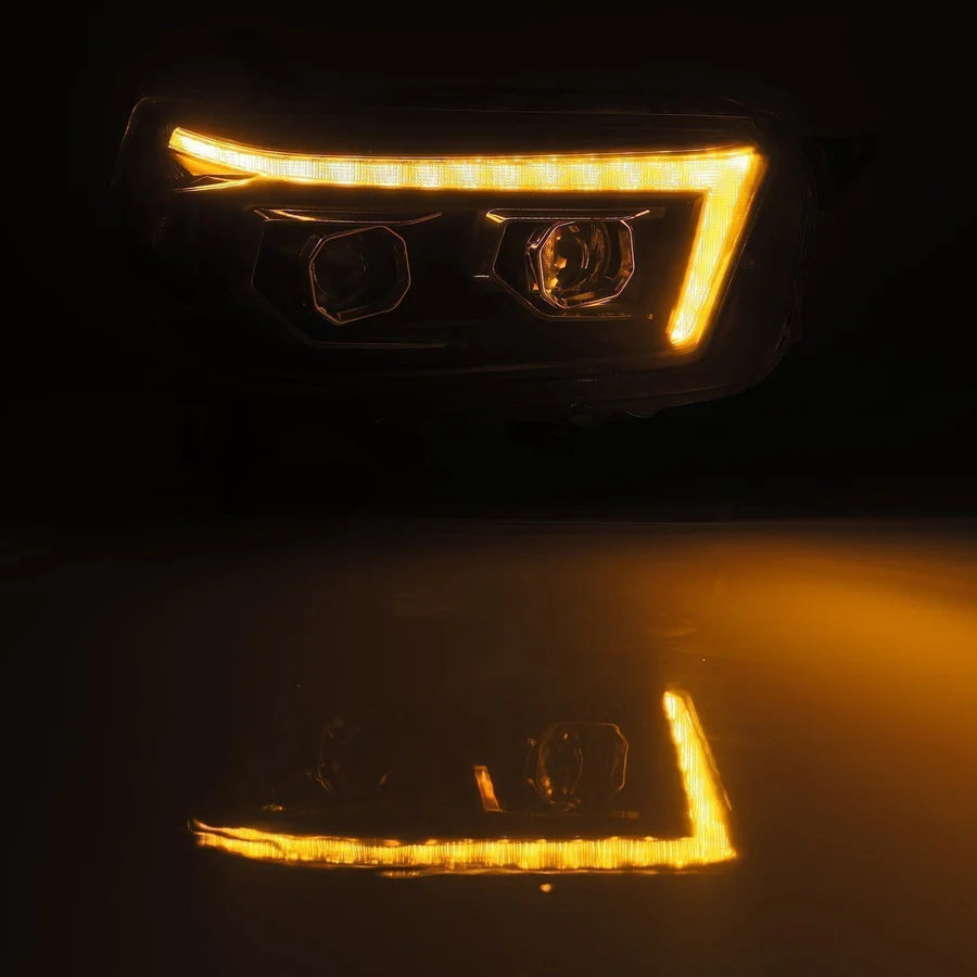 Alpharex PRO-Series Halogen Projector Headlights Black for 4Runner (2010-2013)