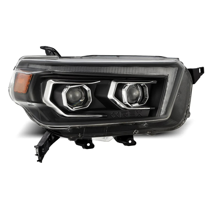 Alpharex PRO-Series Halogen Projector Headlights Black for 4Runner (2010-2013)