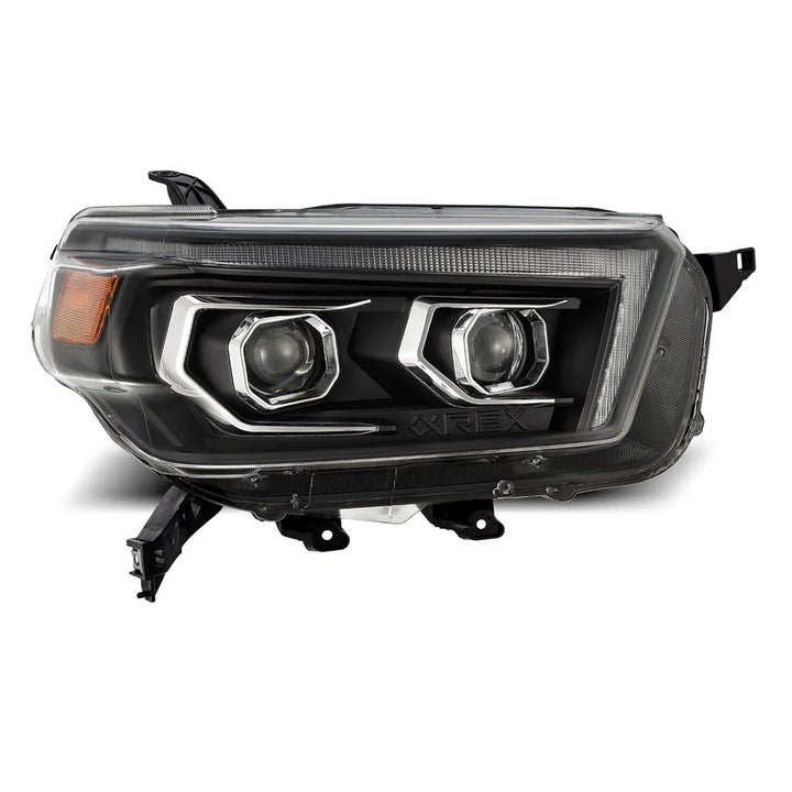 Alpharex PRO-Series Halogen Projector Headlights Black for 4Runner (2010-2013)