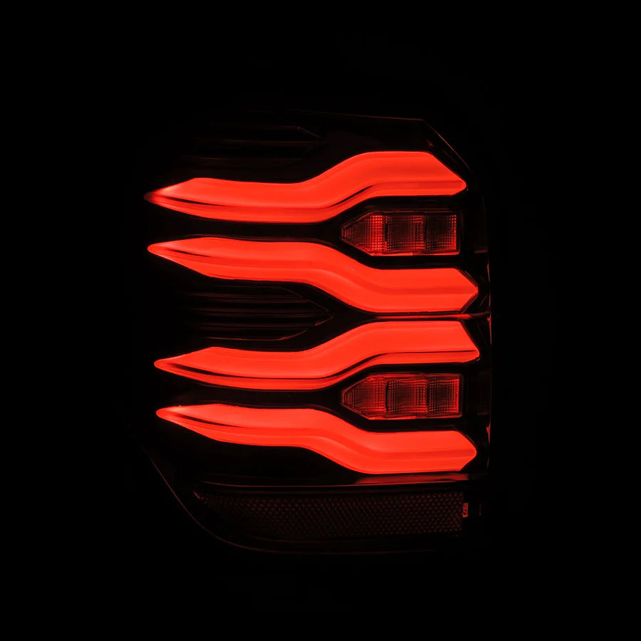 Alpahrex LUXX-Series LED Tail Lights Black-Red for 4Runner (2010-2023)