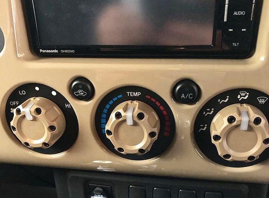 AJT Design Climate Knobs- QUICKSAND for FJ Cruiser (2007-2014)