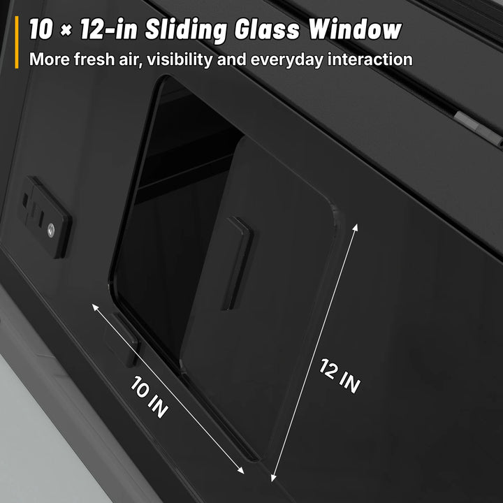 OPENROAD Sliding Glass Side Truck Cap for Tacoma (2024+) – 5FT BED