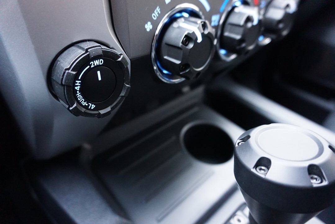 Start Button Ring + 4x4 Knob (2016-2023 Tacoma / 2020-2021 Tundra) - ARMY GREEN