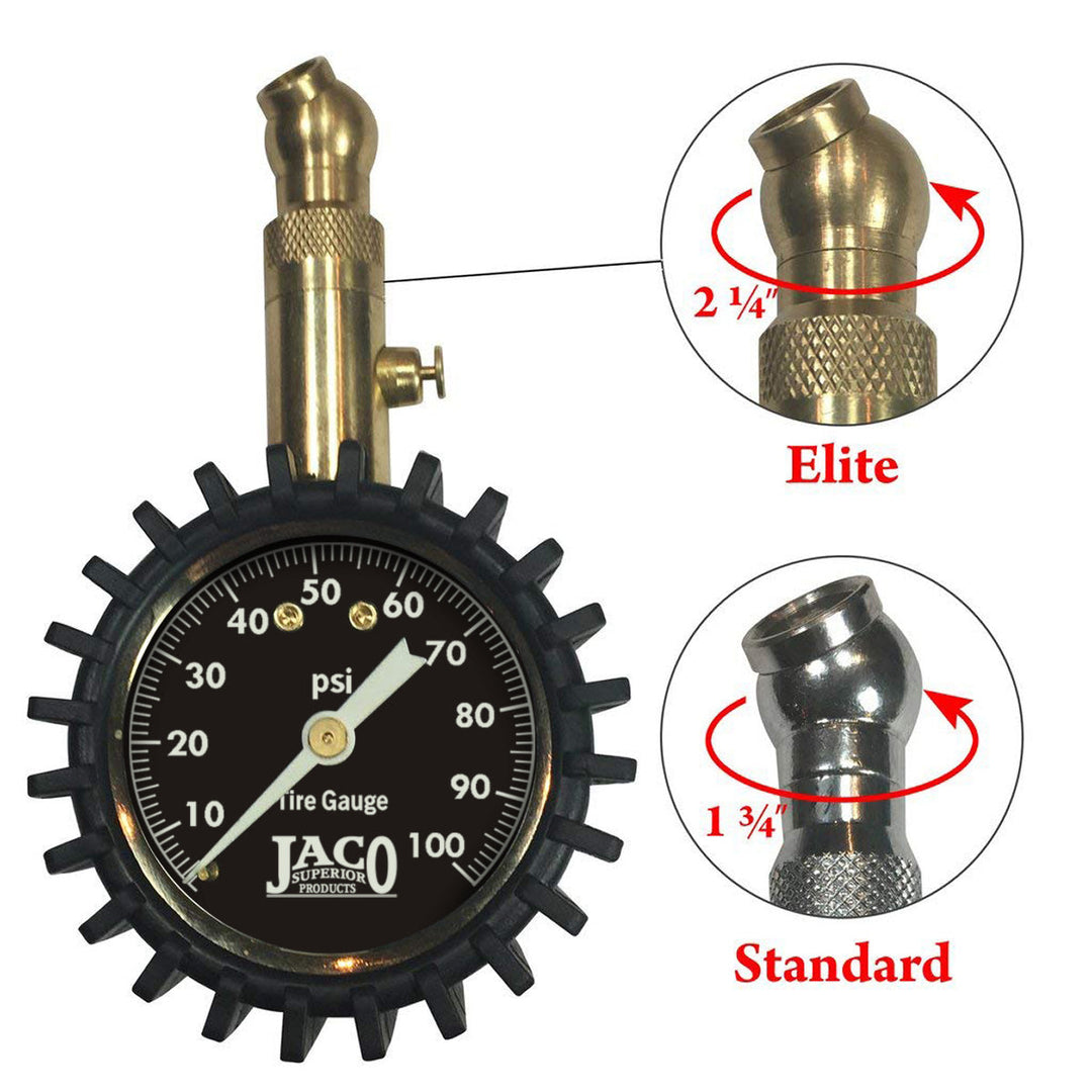 Jaco Elite® Tire Pressure Gauge - 100 PSI
