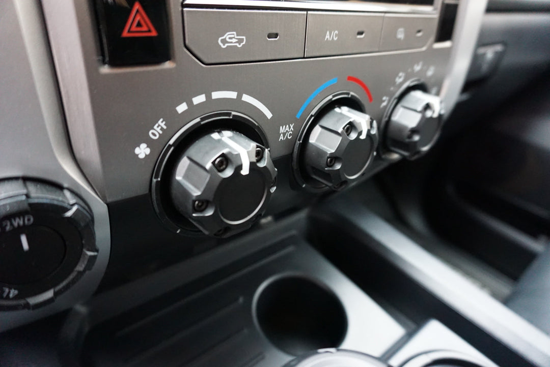 AJT Design Climate Knob Trim Rings - CEMENT for Tundra (2014-2021)