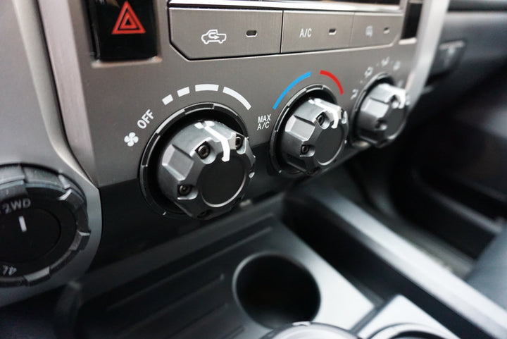AJT Design Climate Knob Trim Rings - CEMENT for Tundra (2014-2021)