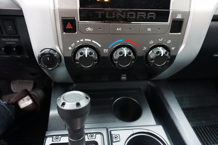 AJT Design Climate Knob Trim Rings - CEMENT for Tundra (2014-2021)