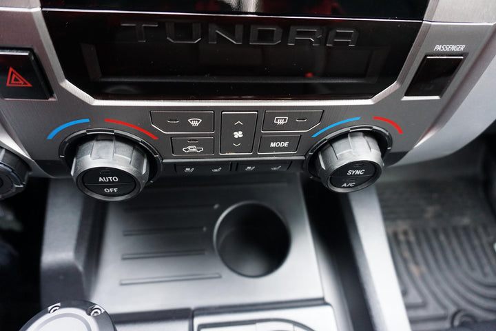 AJT Design Climate Knob Trim Rings - CEMENT for Tundra (2014-2021)