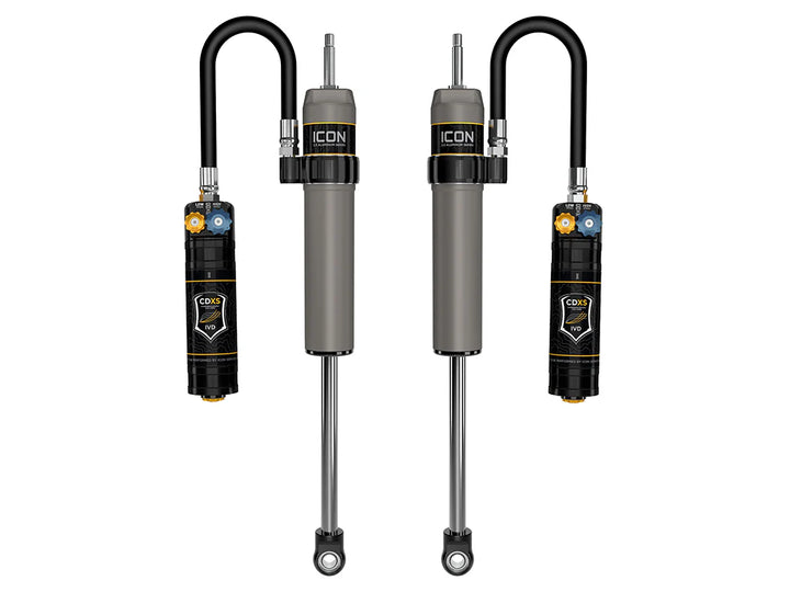 Icon 0-3” LIFT, Rear, V.S. 2.5 Aluminum Series Shock Absorbers, Remote Reservoir W/ CDXS, Pair for 4Runner 4WD (2025+)