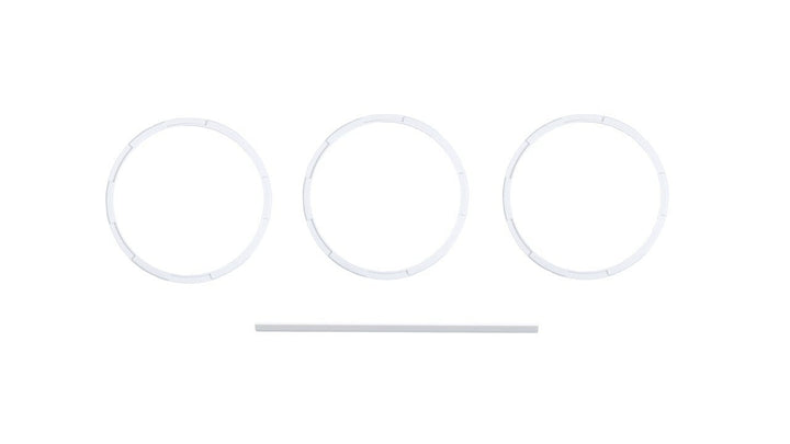 AJT Design Climate Knob Trim Rings - WHITE for Tundra (2014-2021)