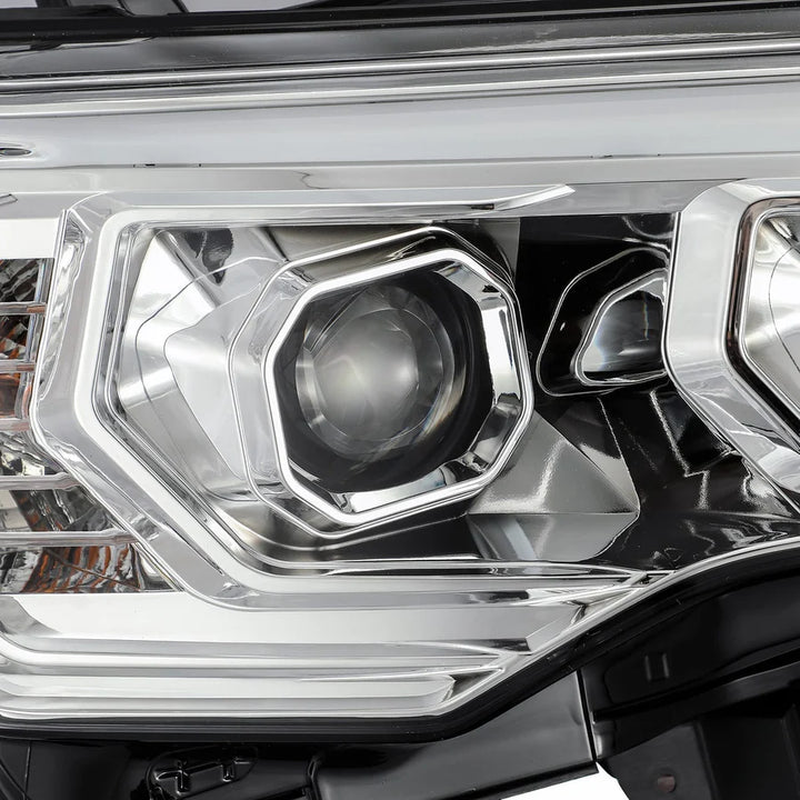 Alpharex PRO-Series Halogen Projector Headlights Chrome for 4Runner (2014-2020)