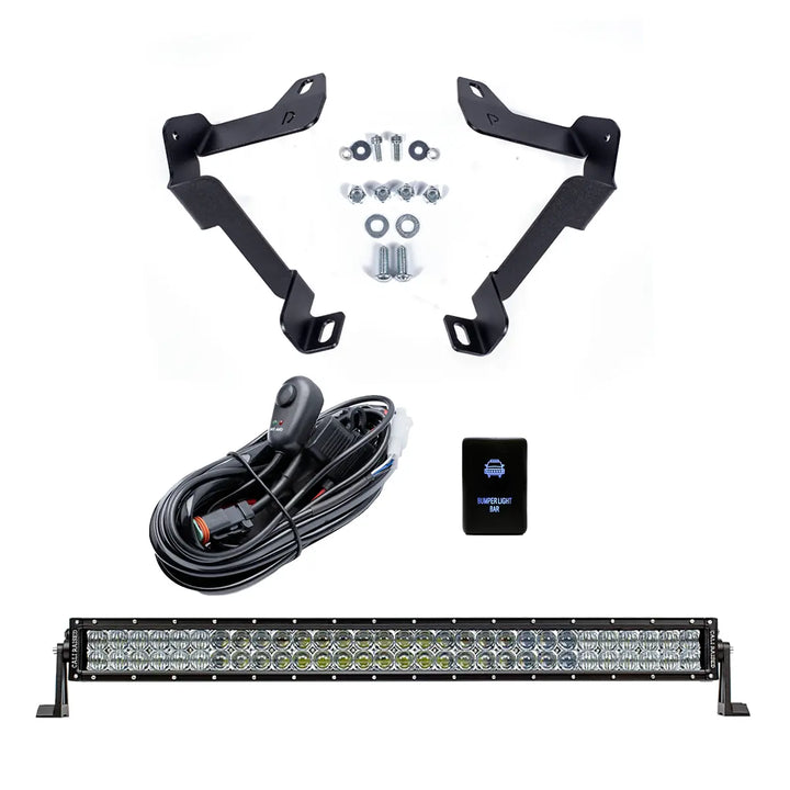 Cali Raised LED 32" Lower Bumper Hidden LED Light Bar Brackets Kit for Tundra (2014-2021)