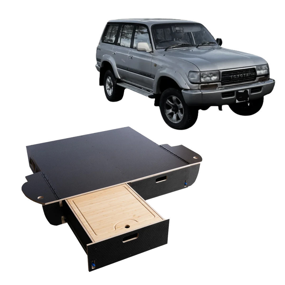Land Cruiser 80  | Dual Drawer Storage System & Bed Platform | 1990–1997 Toyota LC80