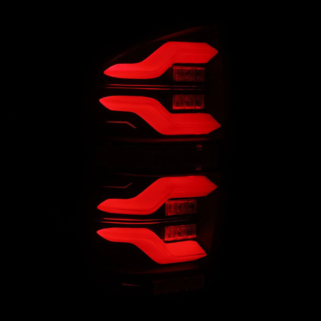Alpharex LUXX-Series LED Tail Lights Black for Tacoma (2016-2023)