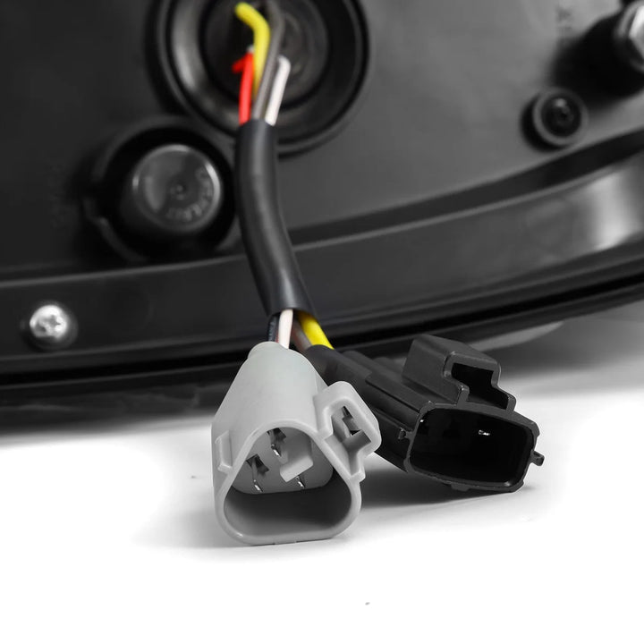 Alpharex LUXX-Series LED Tail Lights Black-Red for Tacoma (2016-2023)