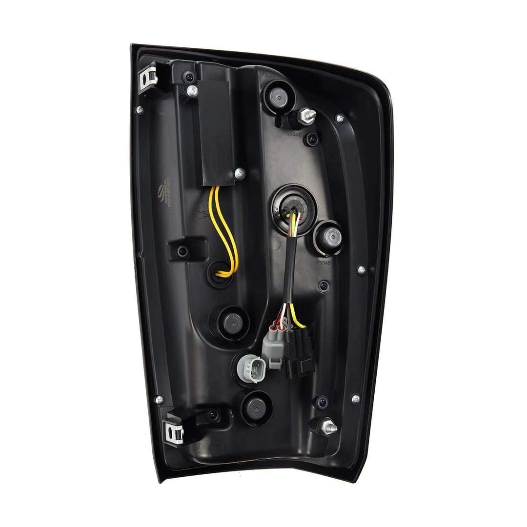 Alpharex LUXX-Series LED Tail Lights Black-Red for Tacoma (2016-2023)