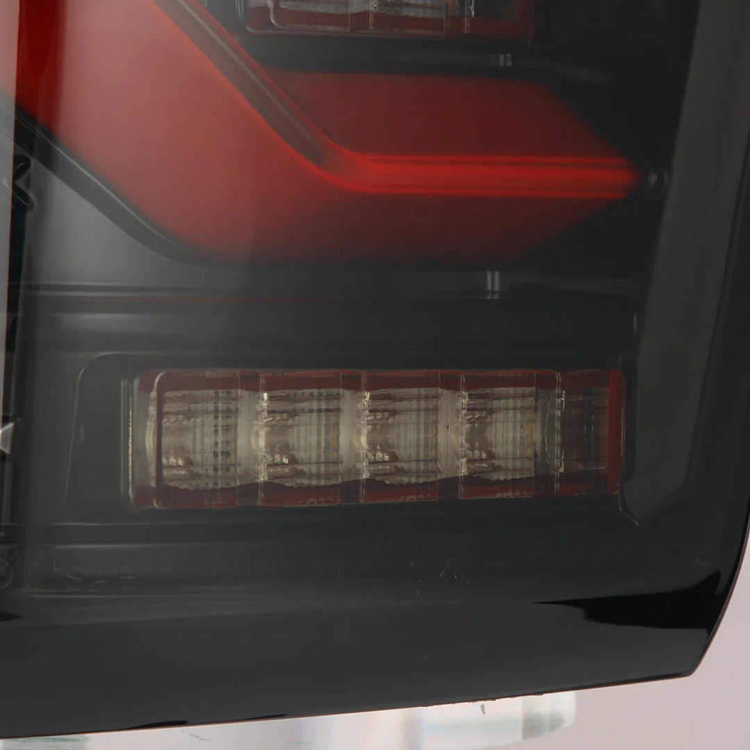 Alpharex LUXX-Series LED Tail Lights Black-Red for Tacoma (2016-2023)