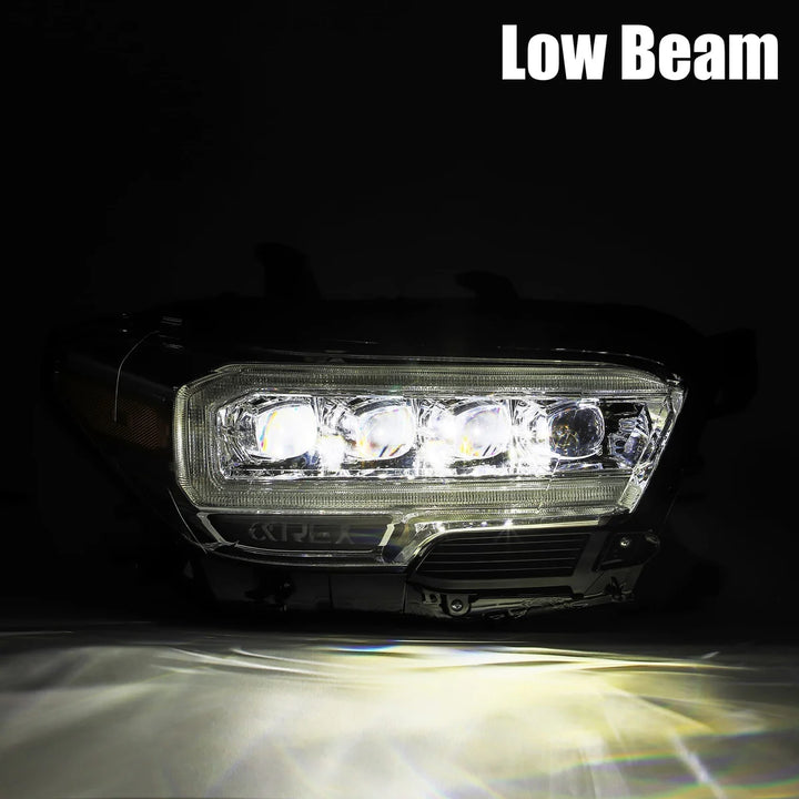 Alpharex NOVA-Series LED Projector Headlights Black for Tacoma (2016-2023)