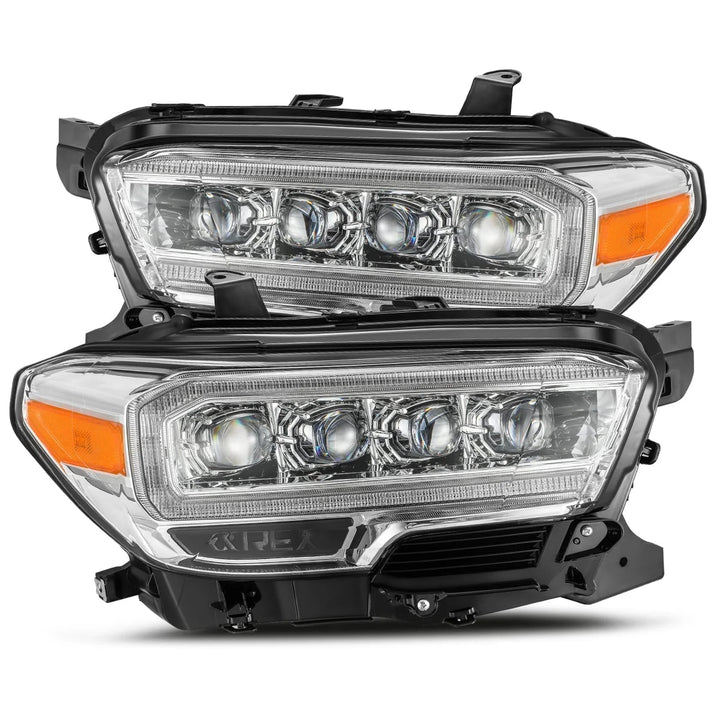 Alpharex NOVA-Series LED Projector Headlights Chrome for Tacoma (2016-2023)