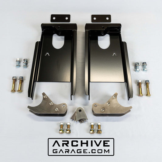 Archive Garage Rear Shock Relocation Towers 2.5 x 12" to 14" Mid Travel for Tacoma (2005-2023)