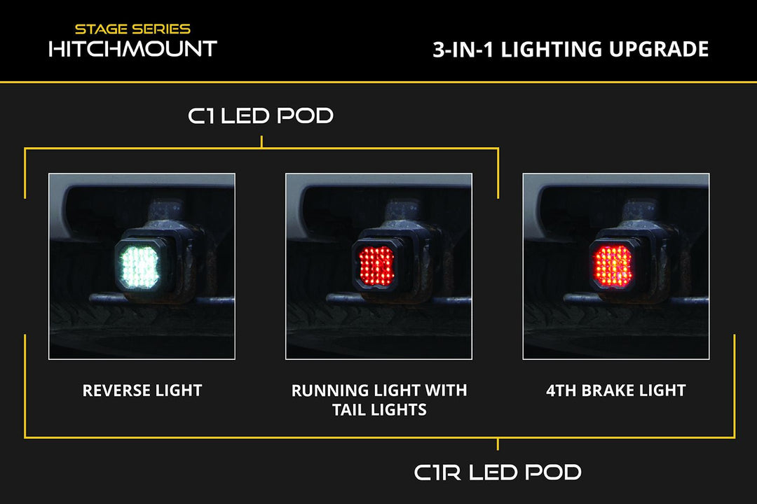 Diode Dynamics HitchMount LED Pod Reverse Kit for 4Runner (2025+)