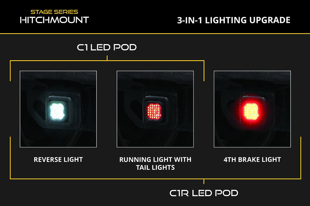 Diode Dynamics HitchMount LED Pod Reverse Kit for Tacoma (2016-2023)
