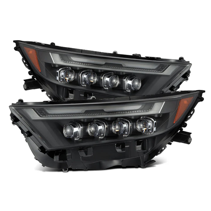 Alpharex NOVA-Series LED Projector Headlights Black for RAV4 (High Trim) (2019-2024)